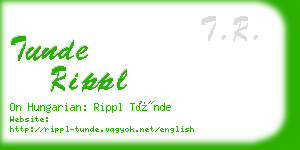 tunde rippl business card